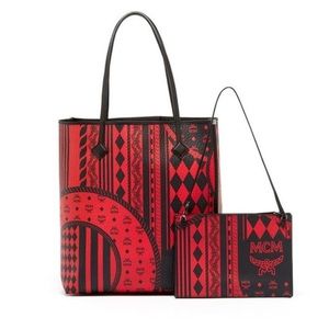 MCM Kira Baroque Leather Shopper